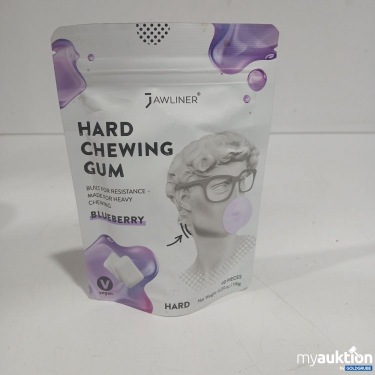 Artikel Nr. 897554: Jawliner Hard Chewing Gum Blueberry 40Pieces 