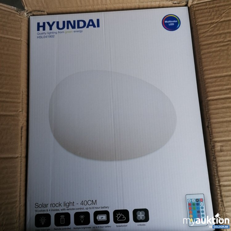 Artikel Nr. 636555: Hyundai Solar Rock Light 40cm