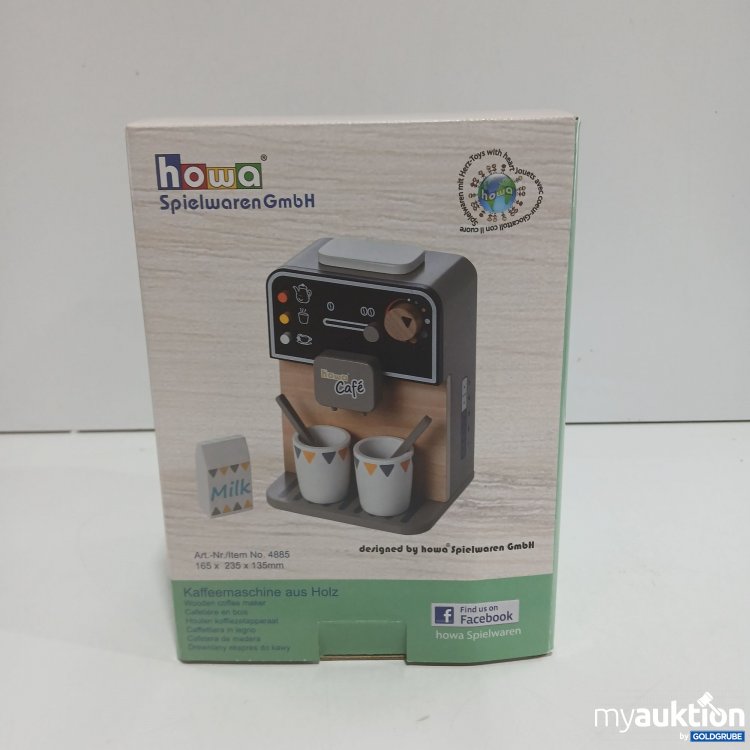 Artikel Nr. 813555 Artikel Nr. 813555: Howa Kaffeemaschine aus Holz 4885 165x235x135mm