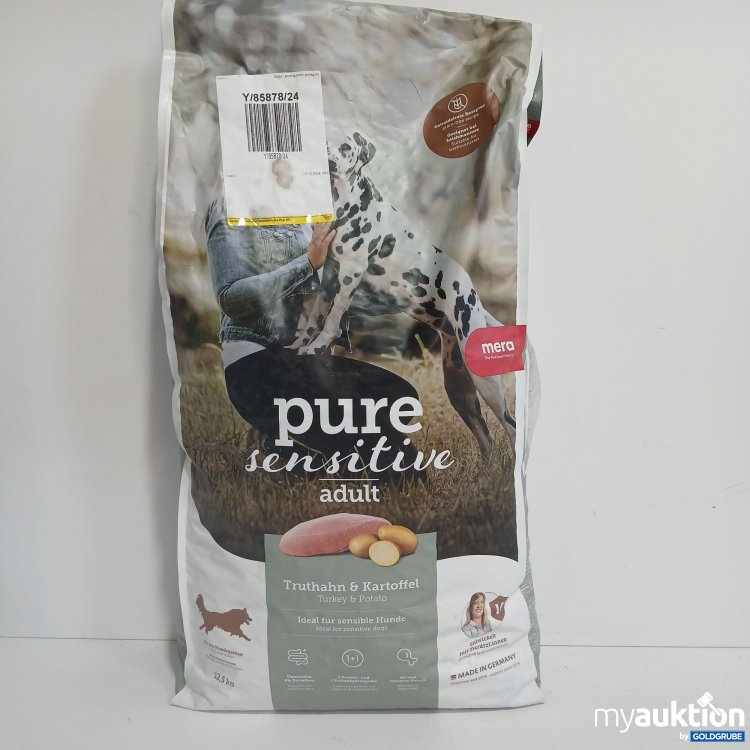 Artikel Nr. 818555 Artikel Nr. 818555: Mera Pure sensitiv Adult Hundefutter Truthahn & Kartoffel 12,5kg