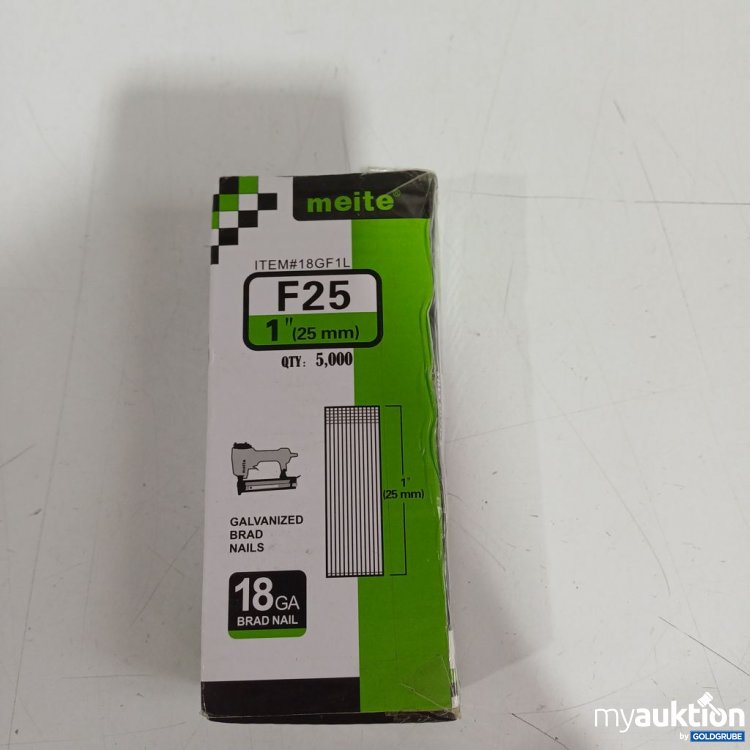 Artikel Nr. 933555 Artikel Nr. 933555: meite F25 18 GA Brad Nägel 5000 Stück 25mm