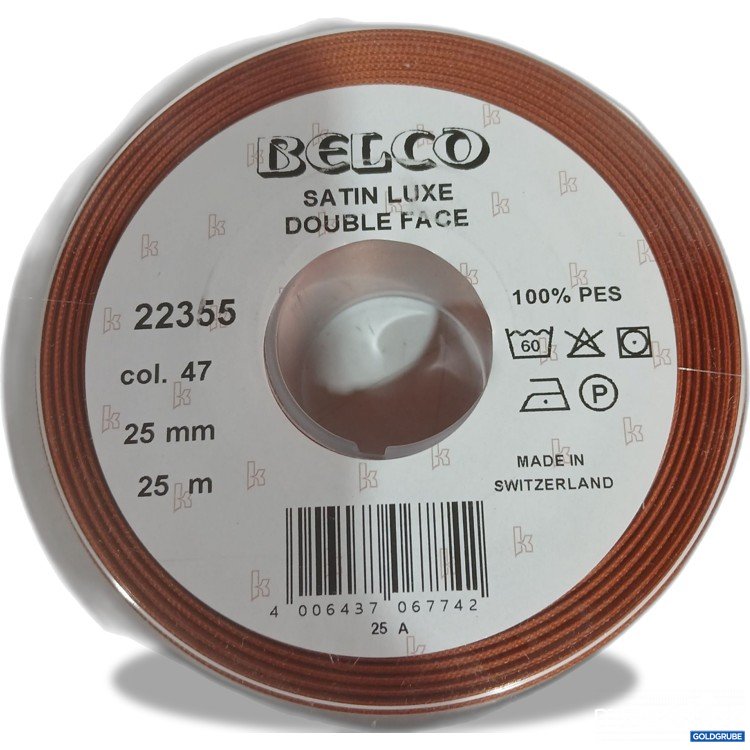Artikel Nr. 977555 Artikel Nr. 977555: Belco Satin Luxe Double Face 25mm 25m Col. 47