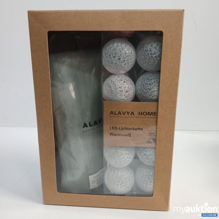 Artikel Nr. 441556: Alavya Home LED-Lichterkette und Hausbett Dekoset Khaki 150x350cm 
