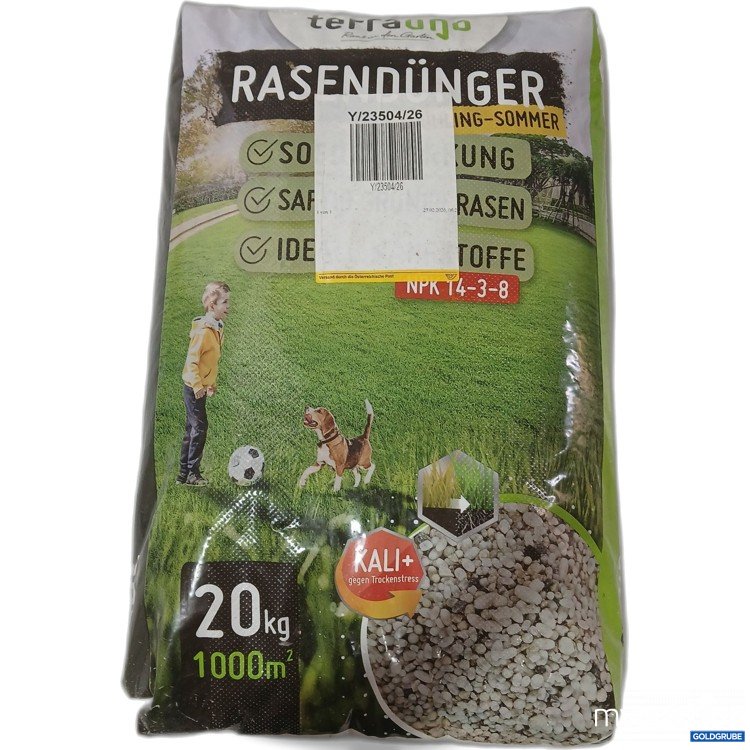 Artikel Nr. 982556: Terrauno Rasendünger Frühling-Sommer 20kg ca 1000 Quadratmeter 