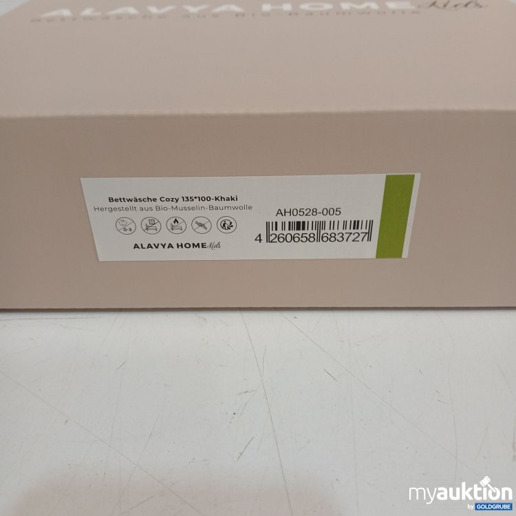 Artikel Nr. 441557: Alavya Home Bettwäsche Cozy aus Bio-Baumwolle 135x100- Khaki 