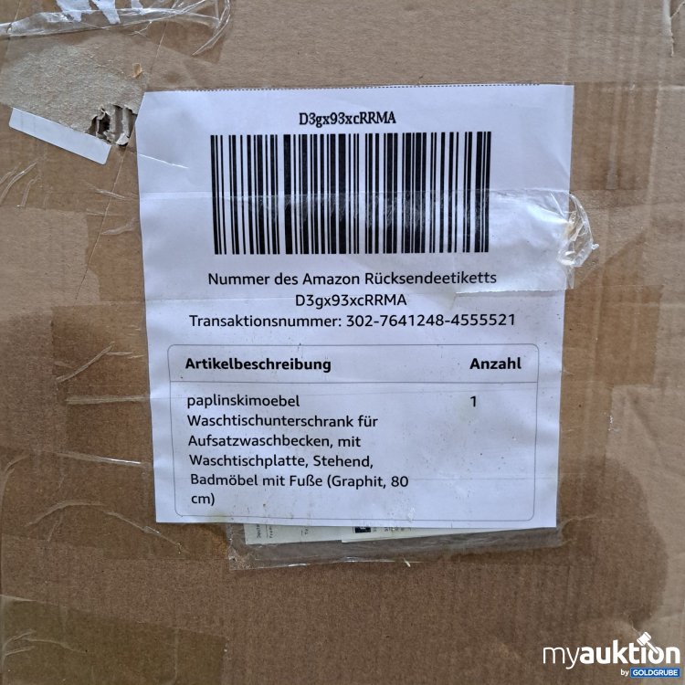 Artikel Nr. 817557 Artikel Nr. 817557: Waschtischunterschrank für Aufsatz Waschbecken, Graphit 80cm