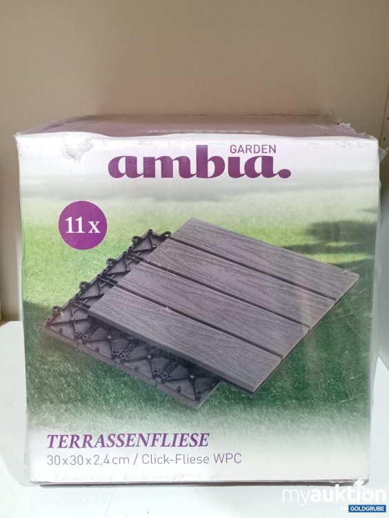 Artikel Nr. 471558 Artikel Nr. 471558: ambia 11 x Garden Terrassenfliese 30 x 30 x 2,4 cm Click-Fliese WPC