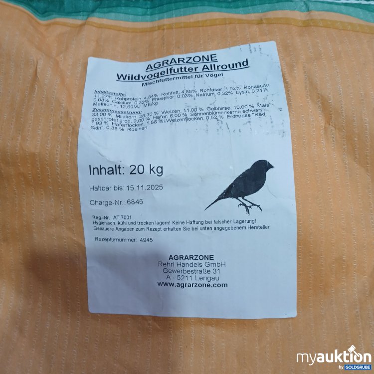Artikel Nr. 818558 Artikel Nr. 818558: Agrarzone Wildvogelfutter Allround 20kg