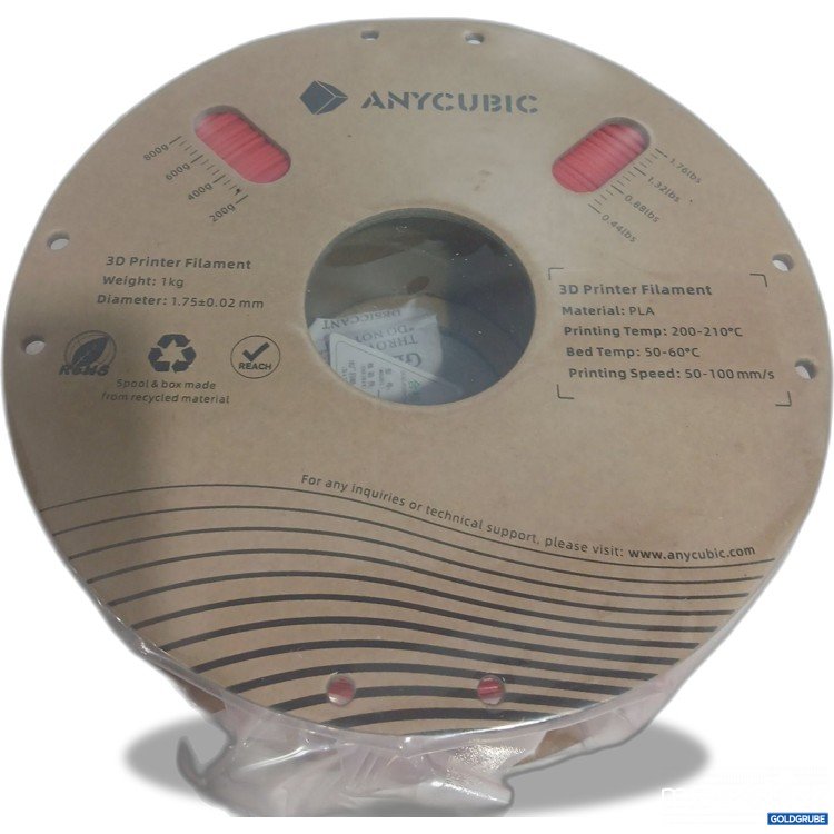 Artikel Nr. 882558 Artikel Nr. 882558: Anycubic 3D Printer Filament 1kg 1,75mm Bright Red