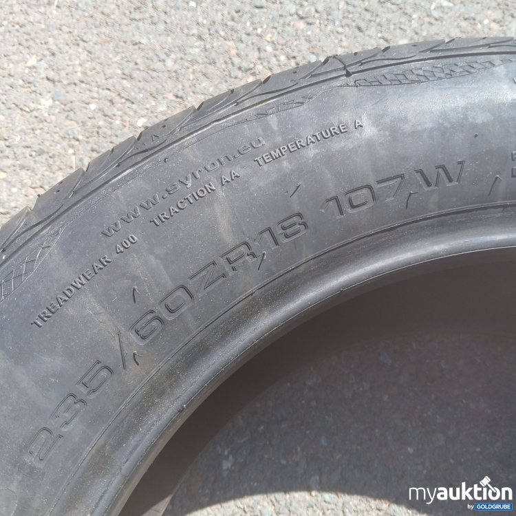 Artikel Nr. 440559: Syron 235/60ZR18 Reifen