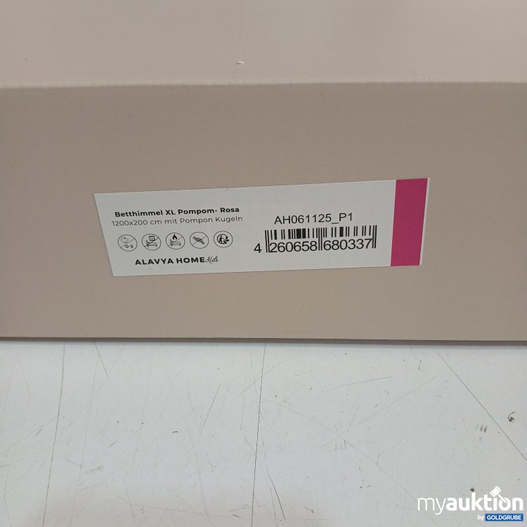 Artikel Nr. 441559: Alavya Home Betthimmel XL Pompom -Rosa 1200x200cm 