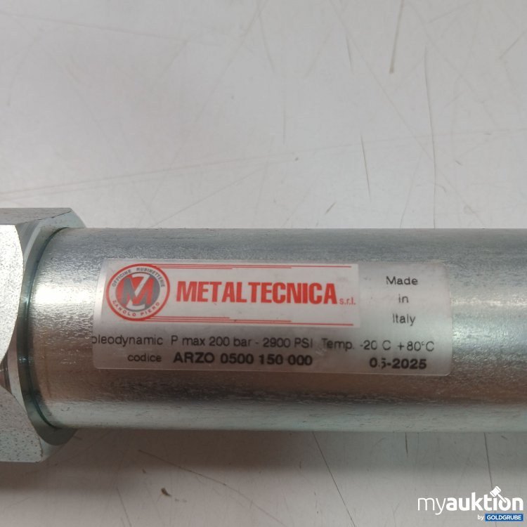 Artikel Nr. 447559 Artikel Nr. 447559: Metaltecnica Hydraulikzylinder einfachwirkend 6"