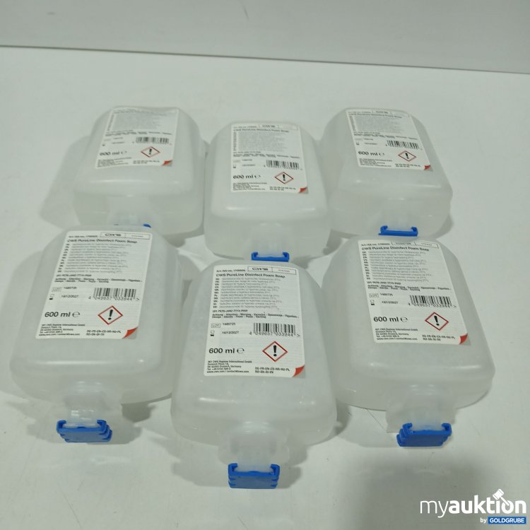 Artikel Nr. 876559 Artikel Nr. 876559: CWS PureLine Disinfect Foam Soap 6x600ml