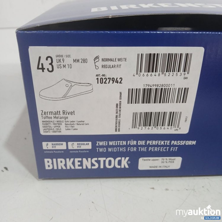 Artikel Nr. 992559 Artikel Nr. 992559: Birkenstock Hausschuhe Zermatt Rivet