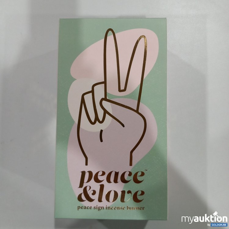 Artikel Nr. 380560 Artikel Nr. 380560: Peace&Love Räucherkegelhalter handform