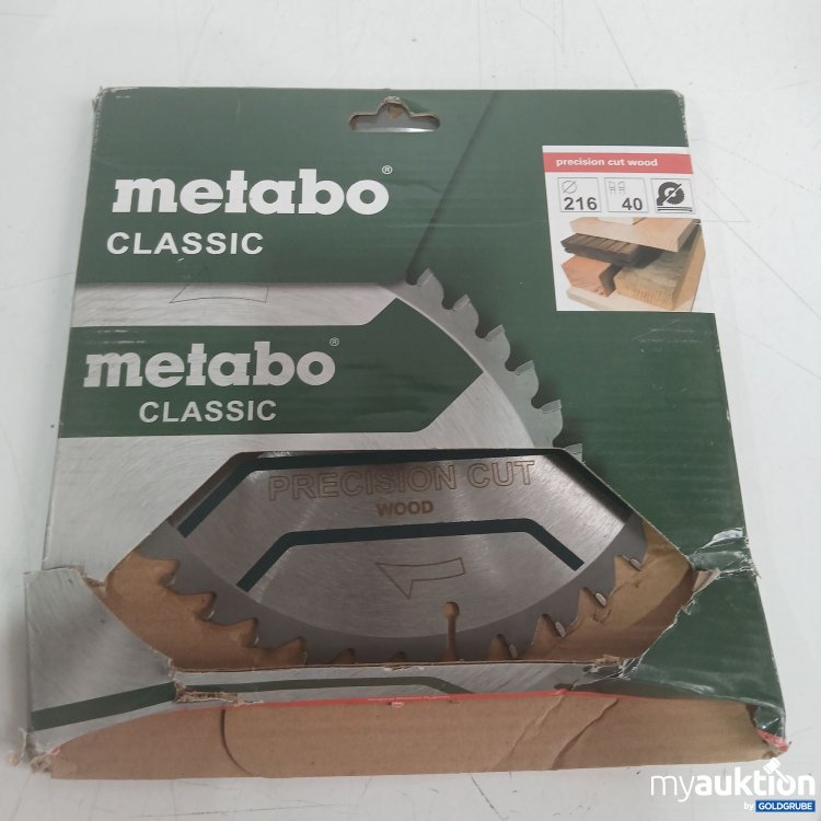 Artikel Nr. 446560 Artikel Nr. 446560: Metabo Classic Precision Wood Cut Sägeblatt DM 216mm