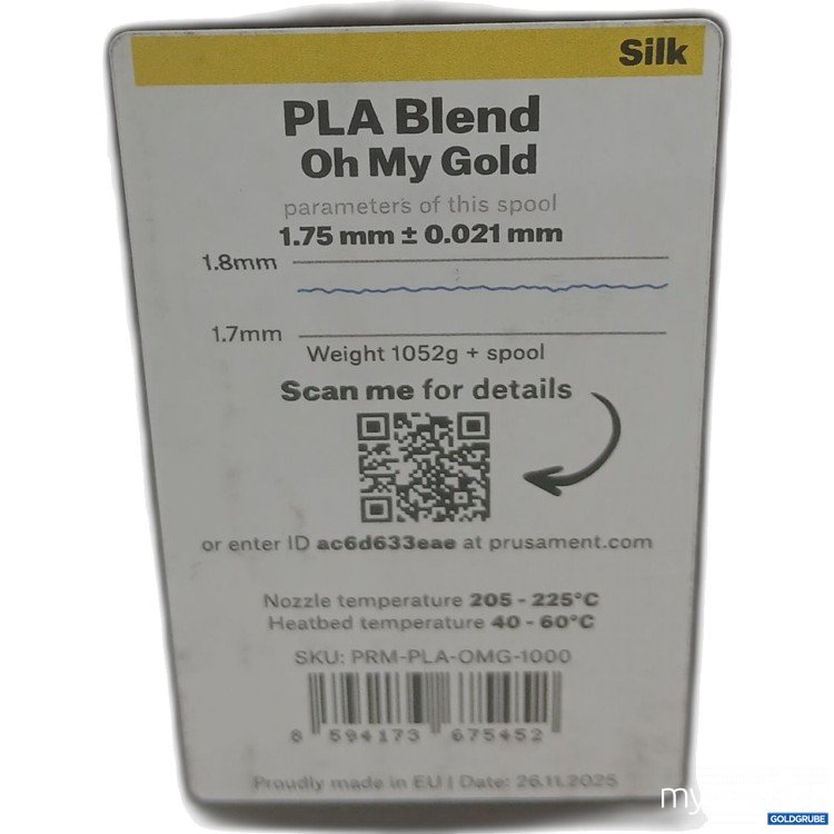 Artikel Nr. 972560: Prusament PLA Blend Oh my God silk 1,75mm 1052g 