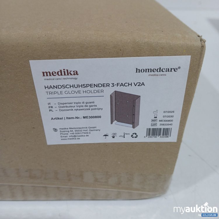 Artikel Nr. 979560 Artikel Nr. 979560: Medika Handschuhspender 3Fach V2A ME300800