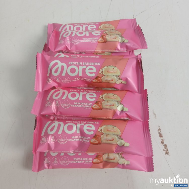 Artikel Nr. 984560: More Protein Satisbites White Chocolate Strawberry Cream 50g 10Stk