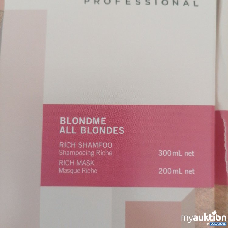 Artikel Nr. 661561 Artikel Nr. 661561: Schwarzkopf Professional Blondme All Blondes Rich Shampoo and Rich Mask