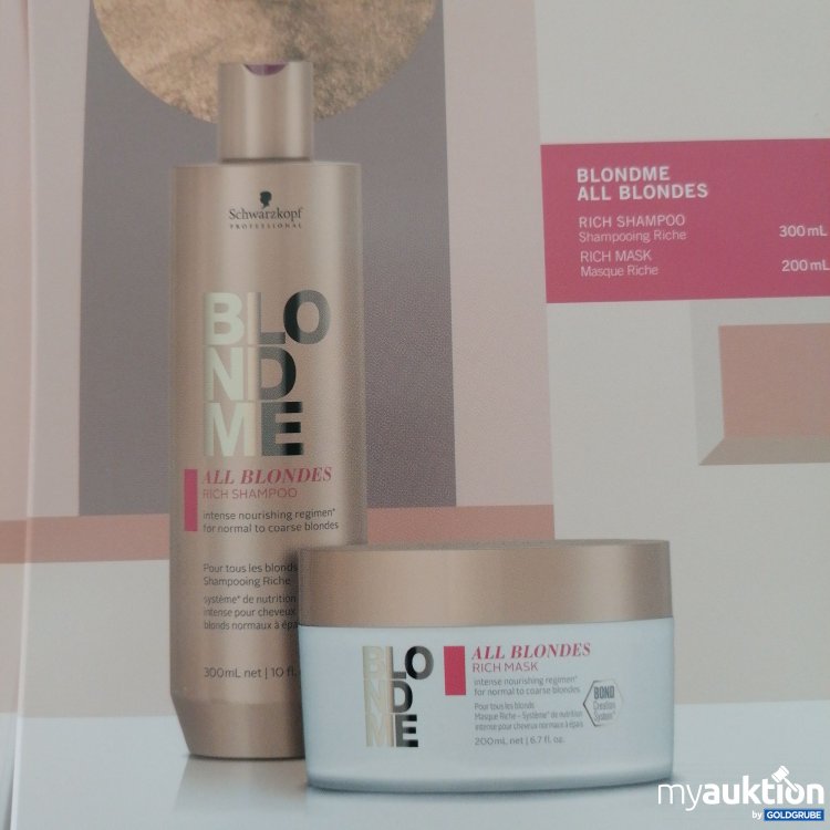 Artikel Nr. 661561 Artikel Nr. 661561: Schwarzkopf Professional Blondme All Blondes Rich Shampoo and Rich Mask