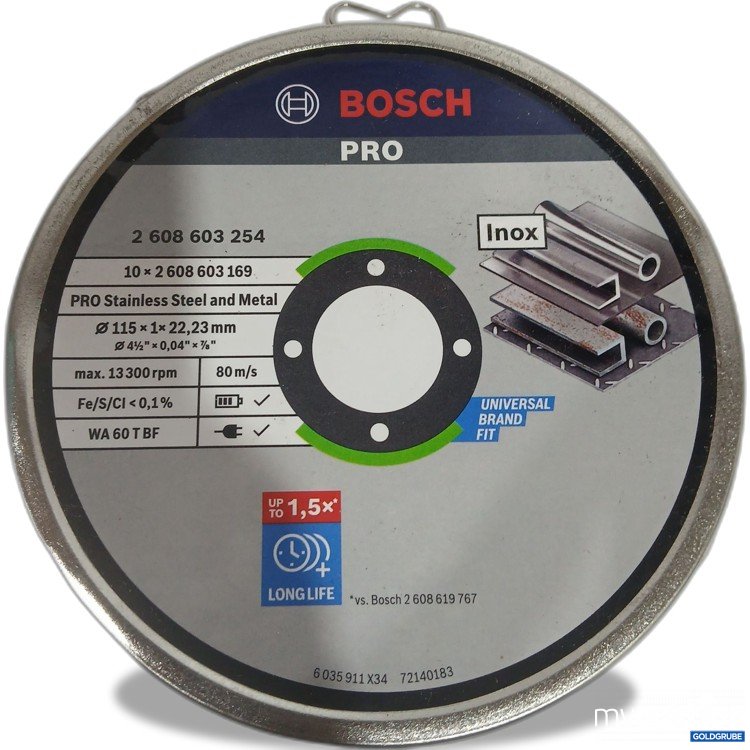 Artikel Nr. 882561 Artikel Nr. 882561: Bosch Pro 2608603254 10Stk