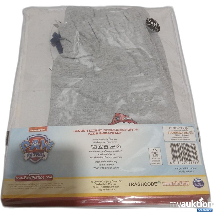 Artikel Nr. 929561: Paw Patrol Kinder Lizenz Bermudashorts Größe: 110/116
