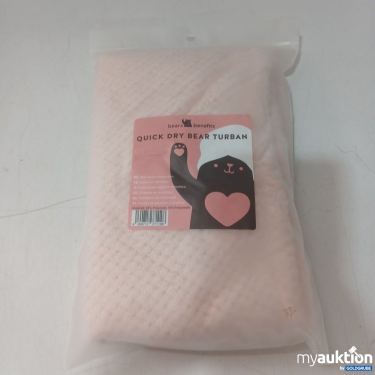 Artikel Nr. 939561 Artikel Nr. 939561: bears benefits Quick Dry Bear Turban