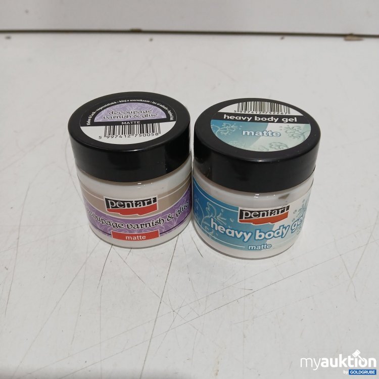 Artikel Nr. 464562 Artikel Nr. 464562: Pentart Decoupage Varnish & Glue matt 50 ml + Heavy Body Gel