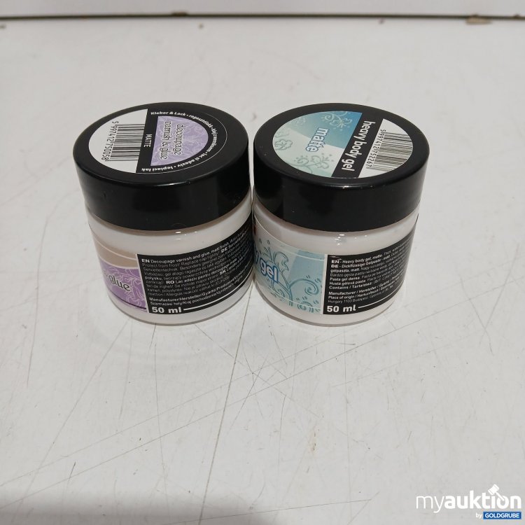 Artikel Nr. 464562 Artikel Nr. 464562: Pentart Decoupage Varnish & Glue matt 50 ml + Heavy Body Gel