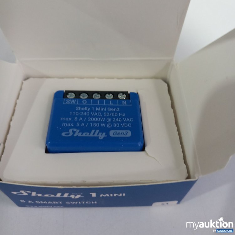 Artikel Nr. 821562 Artikel Nr. 821562: Shelly 1 Mini Gen3 8A Smart Switch
