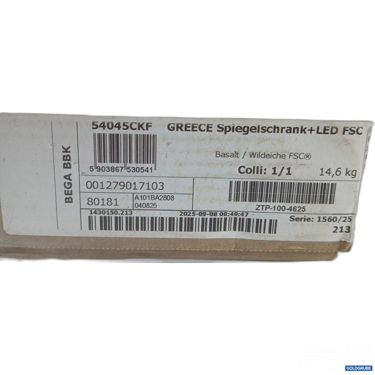 Artikel Nr. 971562 Artikel Nr. 971562: Bega BBK Greece Spiegelschrank + LED FSC Basalt/Wildeiche 54045CKF