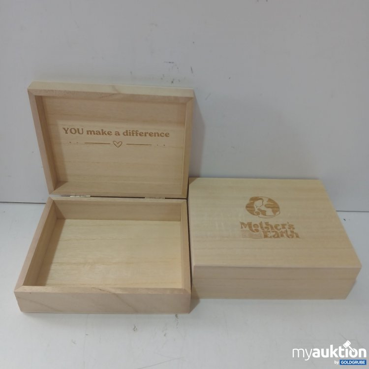 Artikel Nr. 993562 Artikel Nr. 993562: Mother's Earth Holzkiste ca 16,5x13,5x5,5cm 2Stk