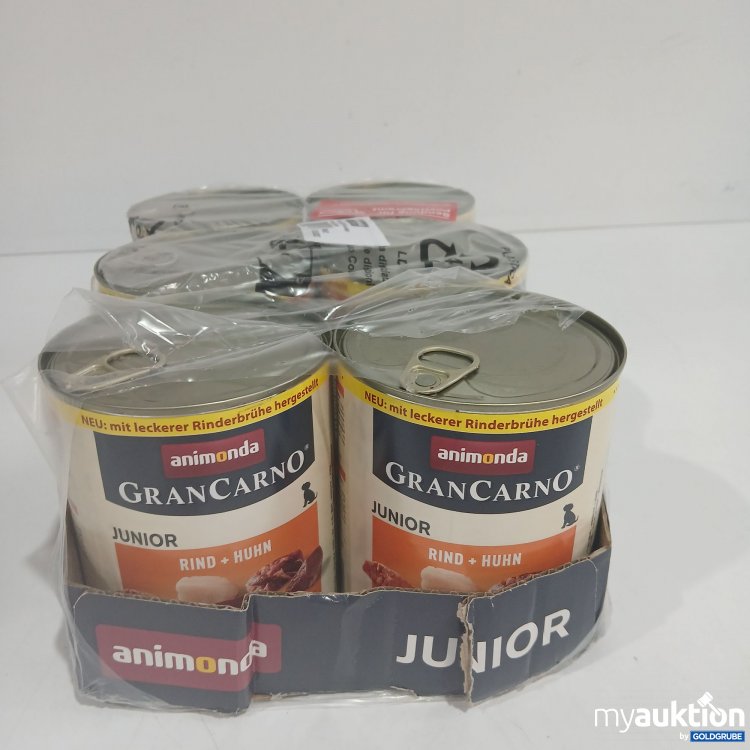 Artikel Nr. 852563: Animonda Gran Carno Junior Hundefutter Rind+Huhn 6x800g