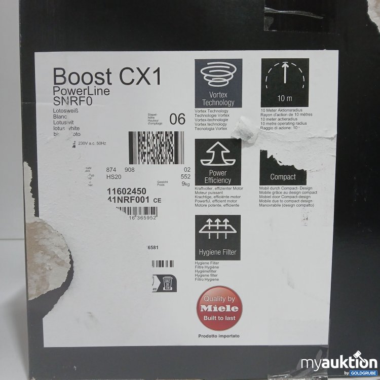 Artikel Nr. 903563: Miele Boost CX1 PowerLine SNRF0 Lotosweiß 