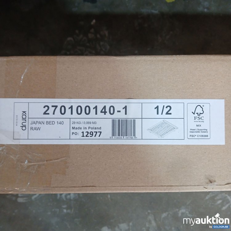Artikel Nr. 982563: Karup Japan Bed 140 Raw, Art.No. 270100140-1