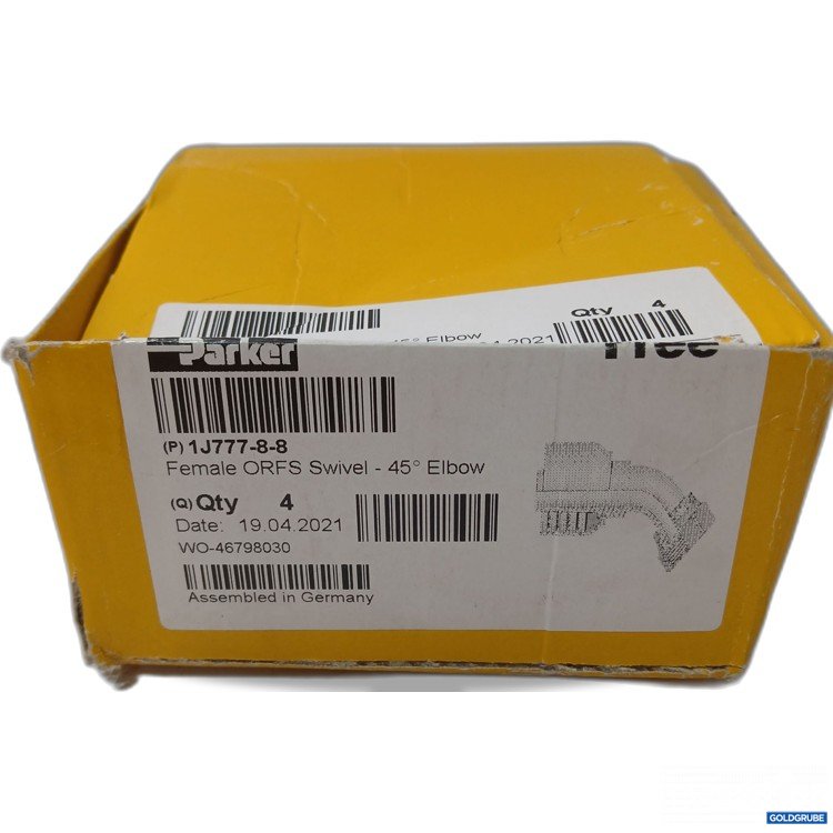 Artikel Nr. 997563 Artikel Nr. 997563: Parker Female ORFS Swivel 45° Elbow 3stk 1J77-8-8