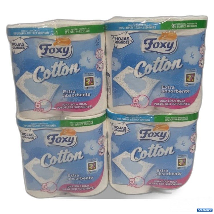 Artikel Nr. 468564: 4x je 4 Rollem Foxy Cotton Toilettenpapier 5-lagig