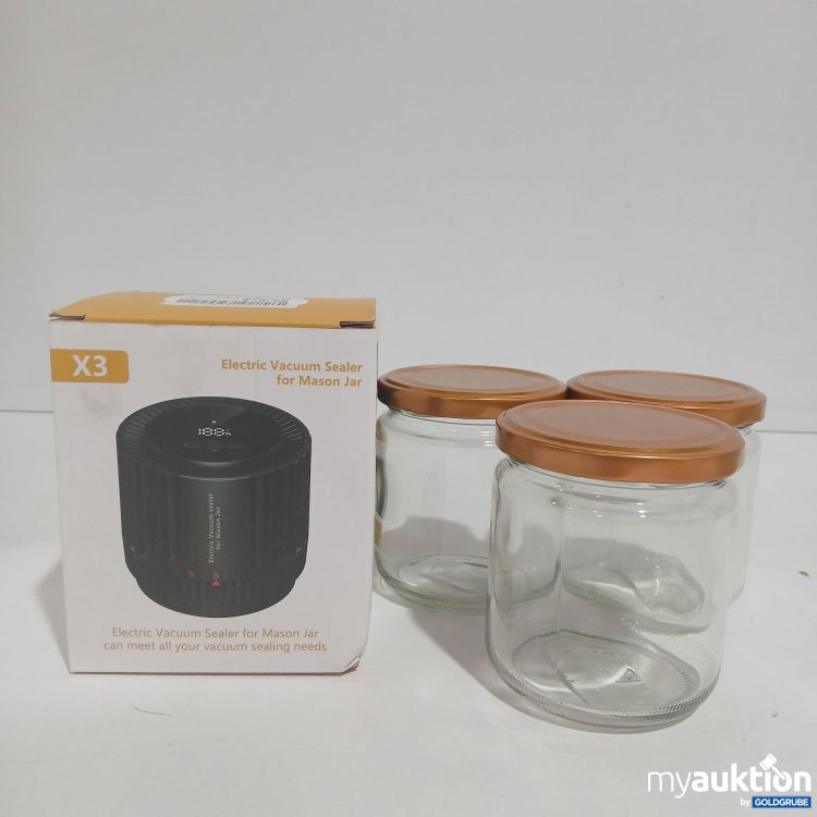 Artikel Nr. 854564 Artikel Nr. 854564: Eco Seal Pro Electric Vacuum Sealer for Mason Jar