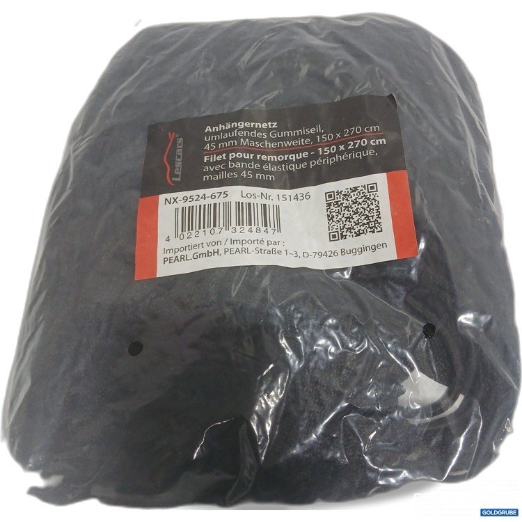 Artikel Nr. 913564 Artikel Nr. 913564: Lescars Anhängernetz umlaufendes Gummiseil 150x270cm 151436