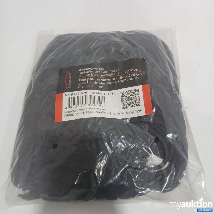 Artikel Nr. 913564 Artikel Nr. 913564: Lescars Anhängernetz umlaufendes Gummiseil 150x270cm 151436