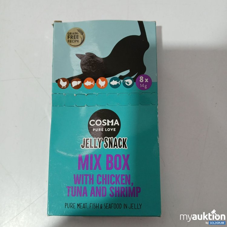 Artikel Nr. 954564: Cosma Jelly Snack Mix Box with Chicken, Tuna and Shrimp 8x14g 