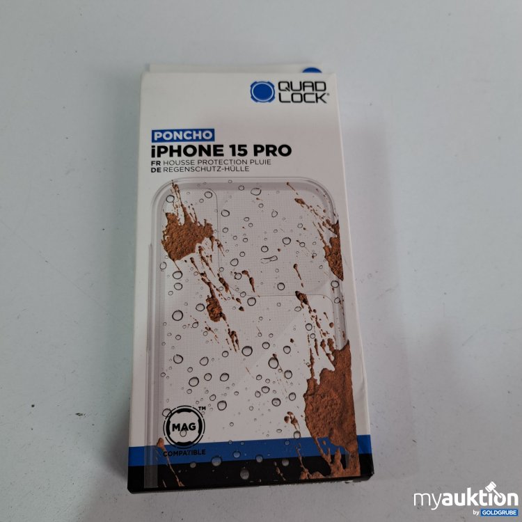 Artikel Nr. 812565 Artikel Nr. 812565: Quad Lock i Phone 15 pro, Regenschutz-Hülle