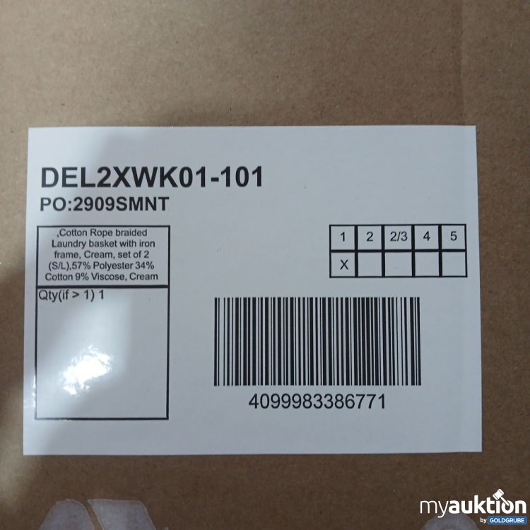 Artikel Nr. 893565 Artikel Nr. 893565: Westwing Collection Cotton Rope braided Set 2er