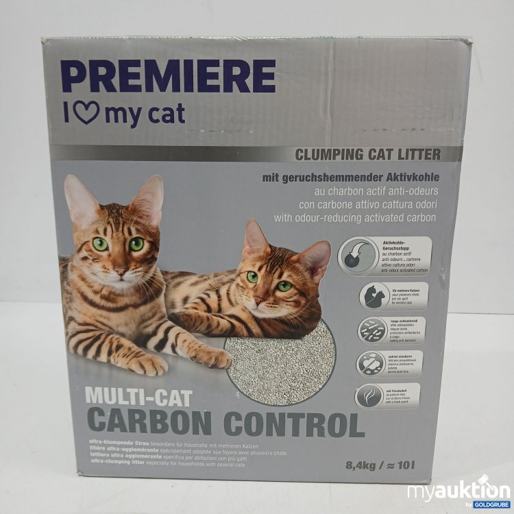 Artikel Nr. 950565: Premiere Clumping  Cat Litter Multi Cat Carbon Control 8.4kg 