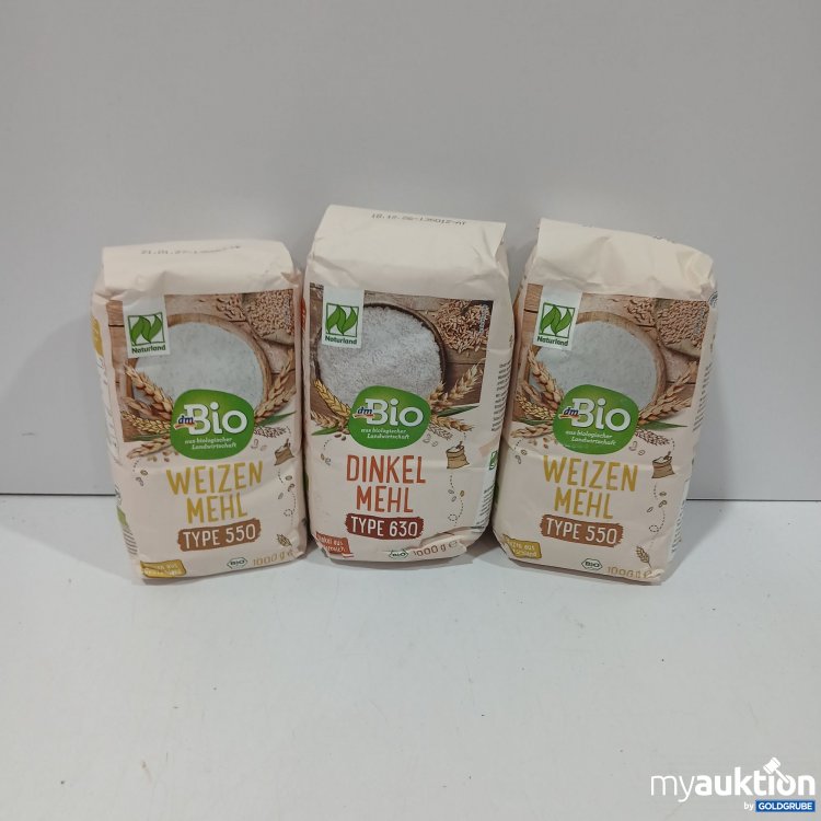 Artikel Nr. 961565: Bio Weizen Mehl 2x1000g , Dinkel Mehl 1x1000g 