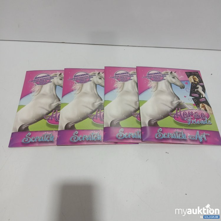 Artikel Nr. 929566: Horse Friends Scratch Art 4Stk 