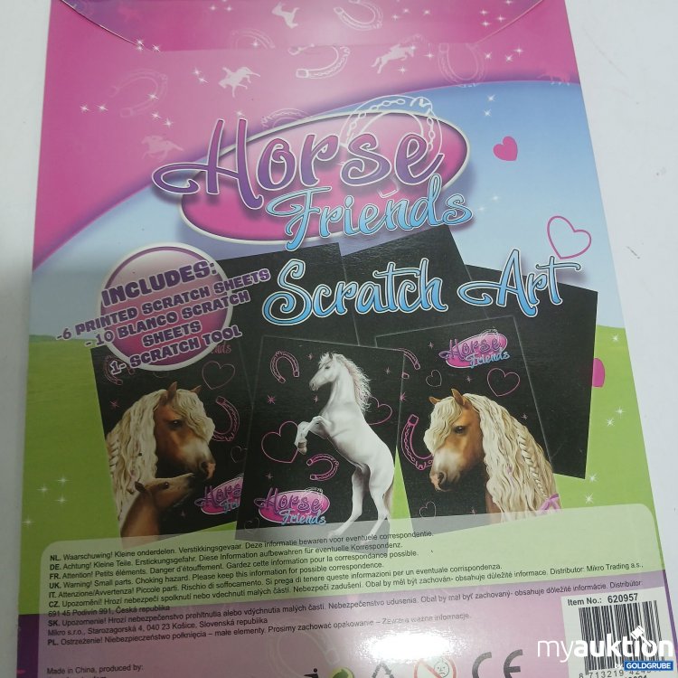Artikel Nr. 929566: Horse Friends Scratch Art 4Stk 