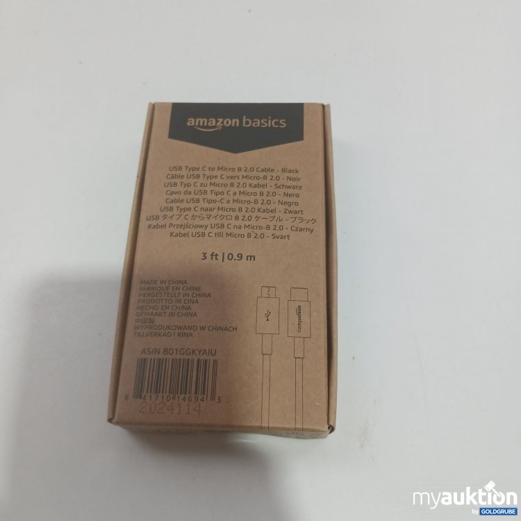 Artikel Nr. 861567: Amazon Basics USB C-B Kabel 0.9m