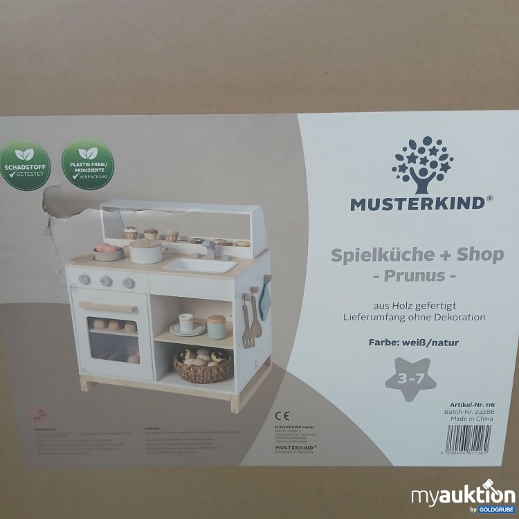 Artikel Nr. 868567 Artikel Nr. 868567: Musterkind Spielküche +Shop -Prunus- Weiß/Natur 116
